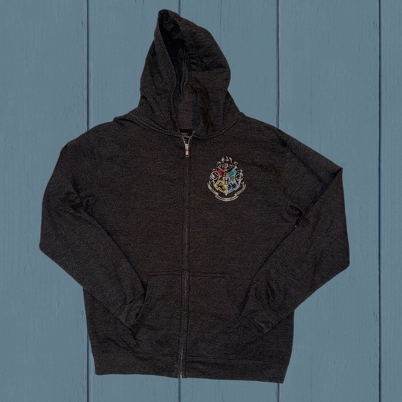 Harry Potter Hogwarts Crest Zip Hoodie Kids XL | Wizarding World Licensed - Picture 6 of 11